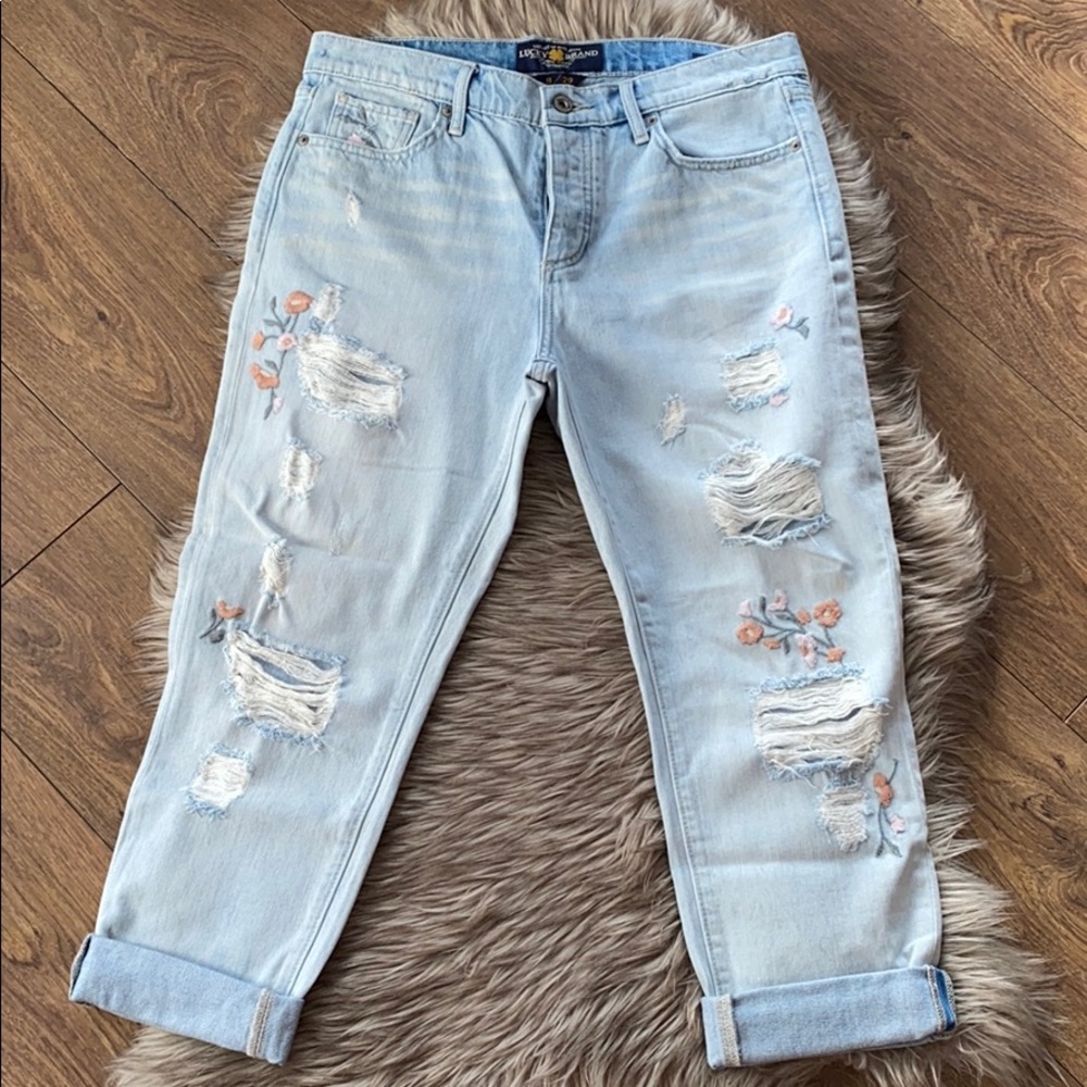Lucky Brand Sienna Floral Embroidered Jeans BNWOT